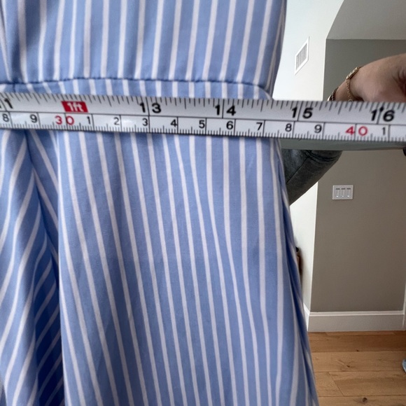 🔥NWT COS Striped Flared Maxi Dress. Size 10 - Picture 9 of 9